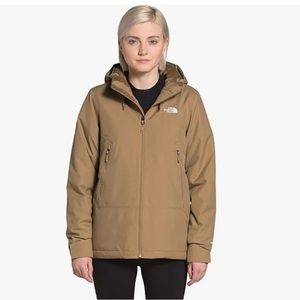 THE NORTH FACE Women's Inlux Insulated Jacket, Moab Khaki Herringbone, X-Large